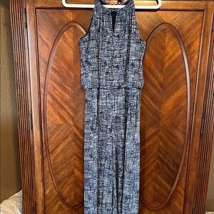 Roz & Ali Blue Patterned Jumpsuit